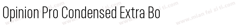 Opinion Pro Condensed Extra Bold字体转换